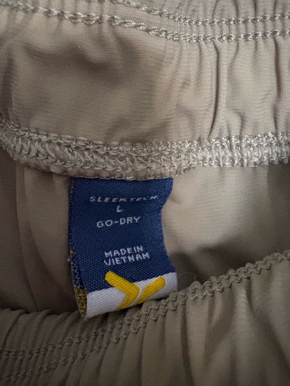 Old Navy Tan Athletic Shorts with Zip Pockets - Picture 3 of 3